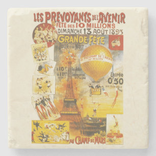 Porta-copo De Pedra Cartaz da Feira da Grande Festa Antiga de Paris