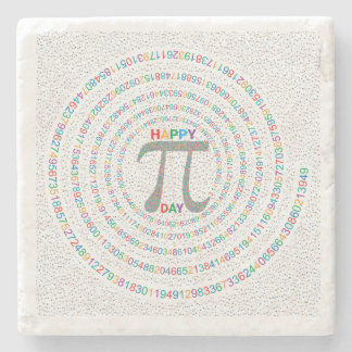 Porta-copo De Pedra Cartaz do Dia do Pi Feliz – Arte Moderna de Parede