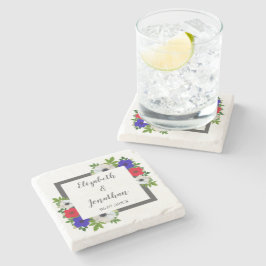 Porta-copo De Pedra Casamento Patriótico de Panda Anemone