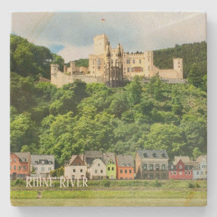Porta-copo De Pedra Castelo de Stone Porta copos Reno, Alemanha