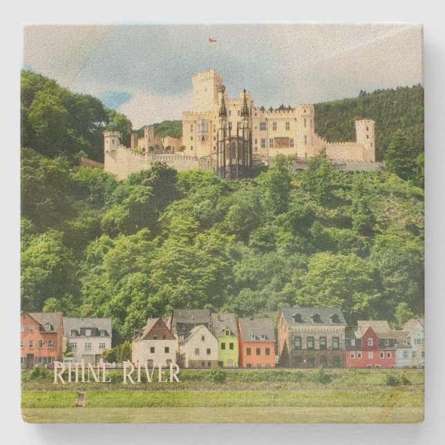 Porta-copo De Pedra Castelo de Stone Porta copos Reno, Alemanha (Frente)