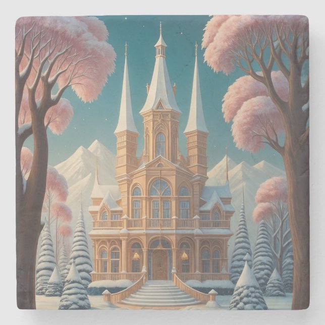 Porta-copo De Pedra Castelo dos Sonhos Sussuros (Frente)