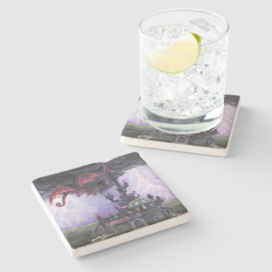 Porta-copo De Pedra Castelo Dragon