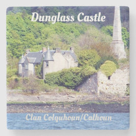 Porta-copo De Pedra Castelo Dunglass - Clan Colquhoun/Calhoun