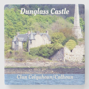 Porta-copo De Pedra Castelo Dunglass - Clan Colquhoun/Calhoun