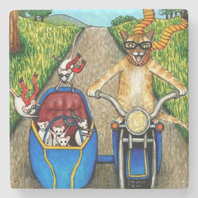 Porta-copo De Pedra Cat 384 (Frente)