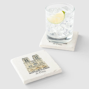 Porta-copo De Pedra Catedral de France da lembrança do Notre-Dame de