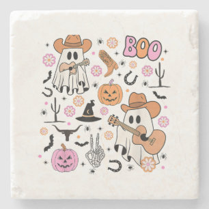 Porta-copo De Pedra Caubói Fantasma Assustador Fofo Boo Halloween Ocid