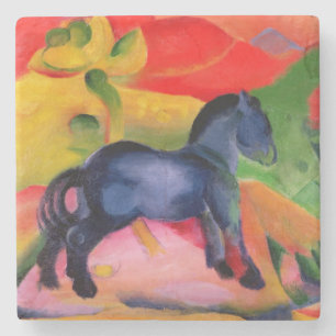 Porta-copo De Pedra Cavalo azul pequeno, 1912