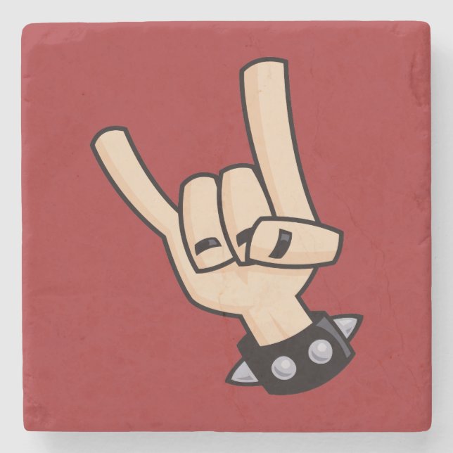 Porta-copo De Pedra Cavalos Diabos de Metal Pesado (Frente)