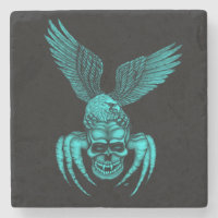 Caveira-aranha com águia