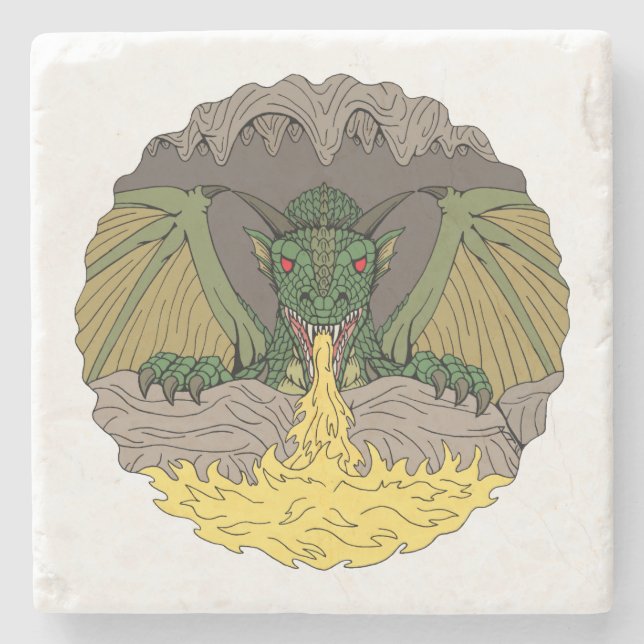 Porta-copo De Pedra Cavern Dragon 2016 (Frente)