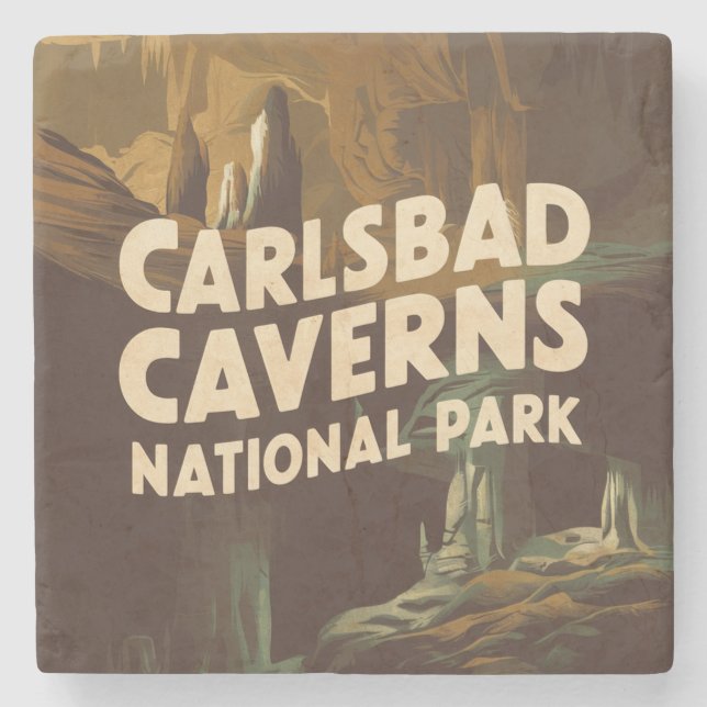Porta-copo De Pedra Cavernas do Parque Nacional Carlsbad (Frente)