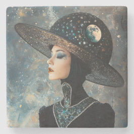 Porta-copo De Pedra Celestial Diva