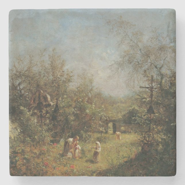 Porta-copo De Pedra Cemitério abandonado em Goisern (Frente)