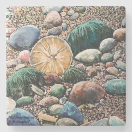 Porta-copo De Pedra Cena da BEACH da SEASCAPE