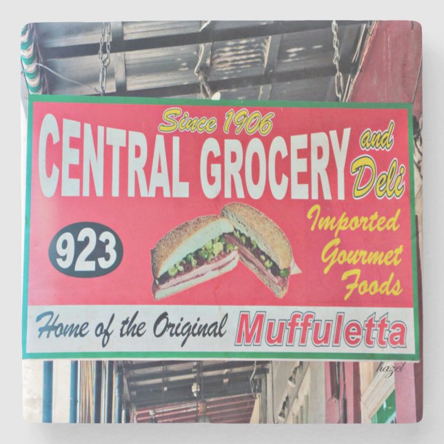 Porta-copo De Pedra Central Grocery Store, Nova Orleans (Frente)