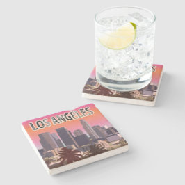 Porta-copo De Pedra Centro L.A.