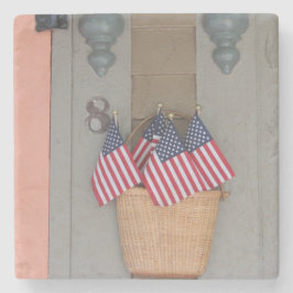 Porta-copo De Pedra Cesto de Bandeiras - Martha's Vineyard