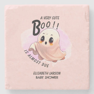 Porta-copo De Pedra Chá de Bebê Boo Halloween Tema Rosa Festa Fofa