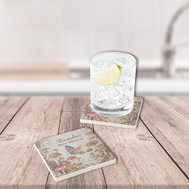 Porta-copo De Pedra Chá de fraldas da Natureza da Madeira de Borboleta