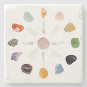 Porta-copo De Pedra *~* Chakra Crystal Energy Gemstone Marble
