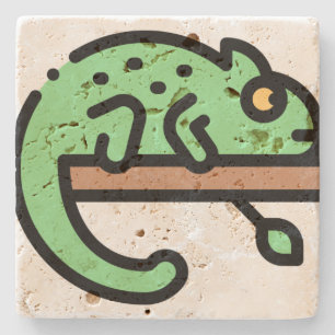 Porta-copo De Pedra Chameleon