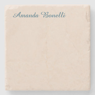 Porta-copo De Pedra Champanhe Rosa Simples Moderno Minimalista