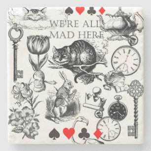 Porta-copo De Pedra Cheshire Cat Classic Alice em Maravilderland