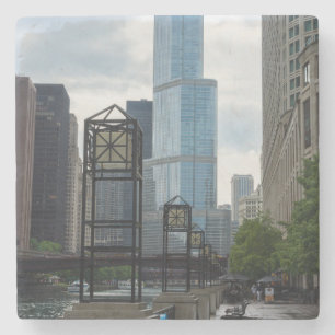 Porta-copo De Pedra Chicago River Walk