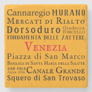 Porta-copo De Pedra Ciao Venezia!