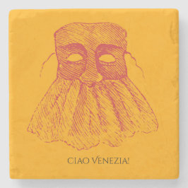 Porta-copo De Pedra Ciao Venezia!