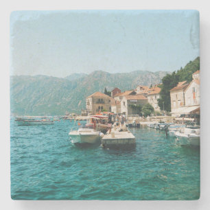 Porta-copo De Pedra Cidade costeira de Perast, Montenegro