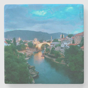 Porta-copo De Pedra Cidade de Mostar - Bósnia e Herzegovina