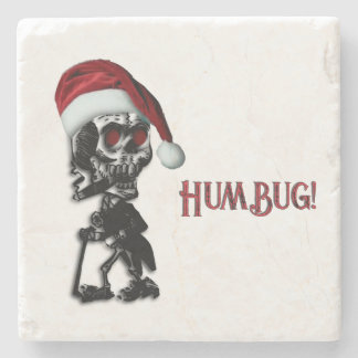 Porta-copo De Pedra Cigarros Natal Esqueleto Humbug