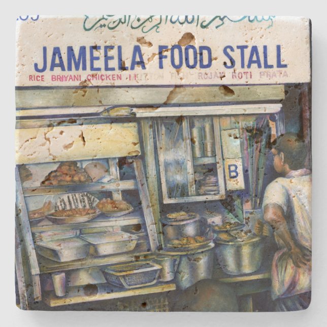 Porta-copo De Pedra Cingapura de Jameela (Frente)