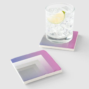 Porta-copo De Pedra Cinza azul da Fuchsia