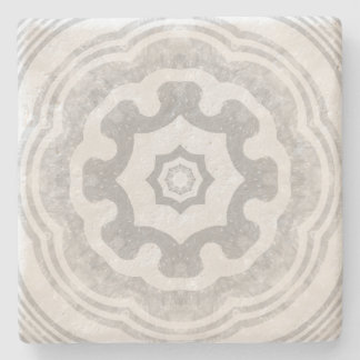 Porta-copo De Pedra Cinza Mandala
