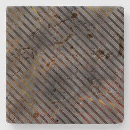 Porta-copo De Pedra Cinzas transversais, fitas de carbono, vermelho-do