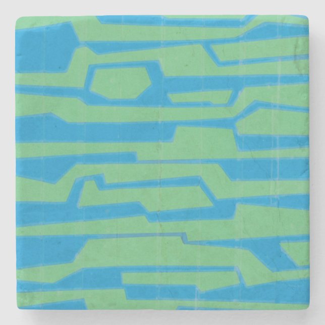 Porta-copo De Pedra Circuito Moderno V (Frente)