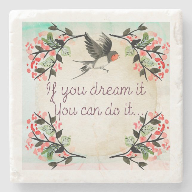 Porta-copo De Pedra Citação (Frente)