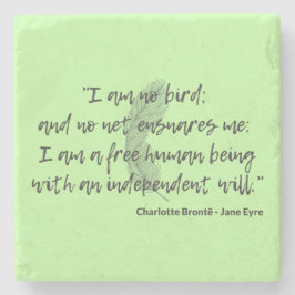 Porta-copo De Pedra Citação II de Jane Eyre