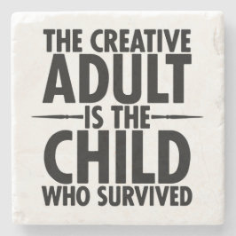 Porta-copo De Pedra Citações inspiradores da tipografia criativa