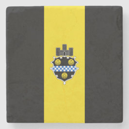 Porta-copo De Pedra City Flag de Pittsburgh (Pensilvânia)