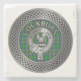 Porta-copo De Pedra Clan Colquhoun Crest & Tartan Knot