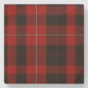 Porta-copo De Pedra Clan Cunningham Tartan Xadrez Porta copos Pedra