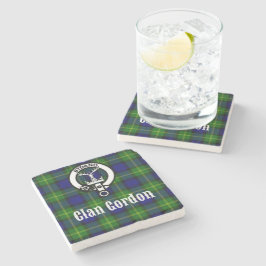 Porta-copo De Pedra Clan Gordon Tartan Crest