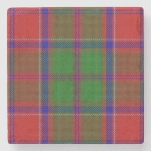 Porta-copo De Pedra Clan Grant Tartan Xadrez Stone Porta copos