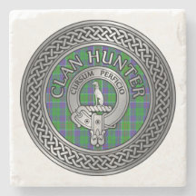 Clan Hunter Crest & Tartan Knot