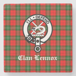 Porta-copo De Pedra Clan Lennox Crest Crachá & Tartan